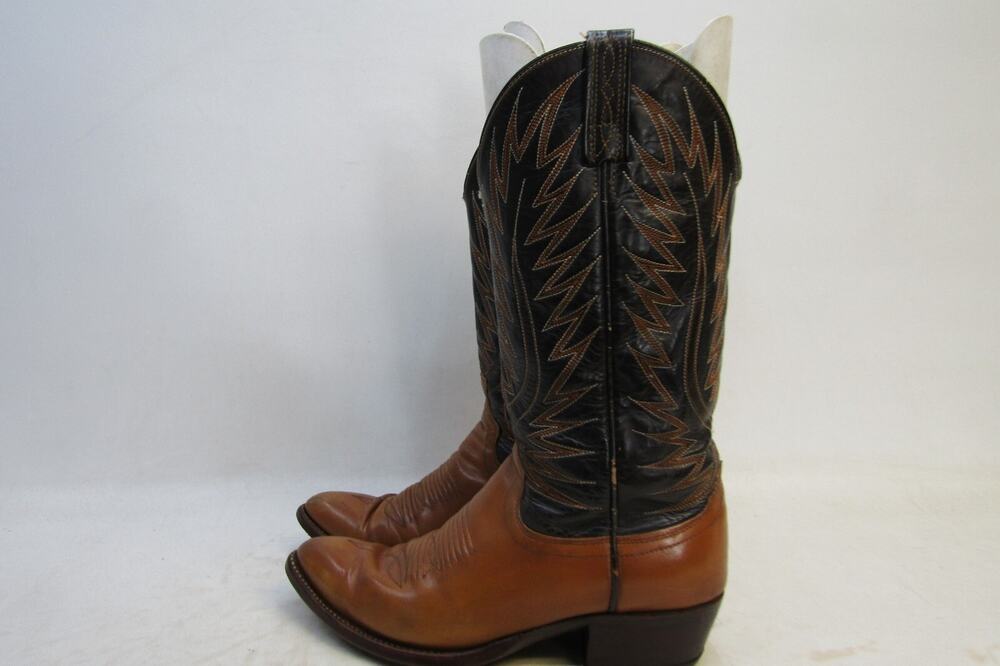 Dan Post Mens Size 7.5 D Brown Leather Western Cowboy Boots